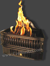 Aspen Vented Gas Coals in Classic Fireplace Grate
